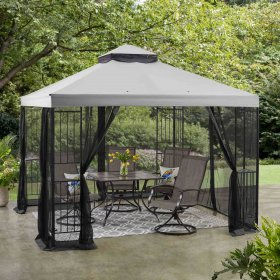 Mainstays 10ft x 10ft Wide Easy Assembly Outdoor Furniture Patio Gazebo