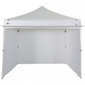 Ozark Trail 10' x 10' White Commercial Instant Canopy with Sidewalls