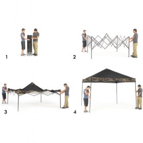 Ozark Trail 10 x 10 Instant 100 Sq. ft. Cooling SpaceGazebo with Realtree Xtra, Outdoor and Camping