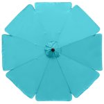 ABCCANOPY 9ft Outdoor Market Patio Umbrella with Push Button Tilt, 8 Ribs 13+Colors, Turquoise