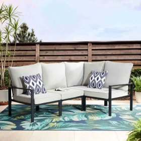 Mainstays Asher Springs Outdoor 4-Piece Sectional Sofa Set