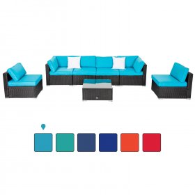Kinbor 7pcs Outdoor Patio Furniture Sectional