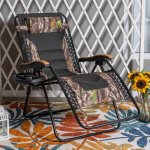 Sophia&William Outdoor XL Oversized Padded Zero Gravity Chair Camping Recliner Camouflage